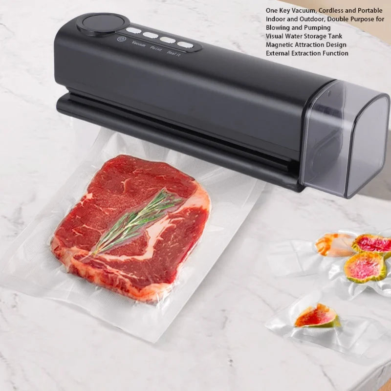 Cordless Vacuum Sealer Multifunctional Adjustable Temperature Portable Automatic Food Sealer