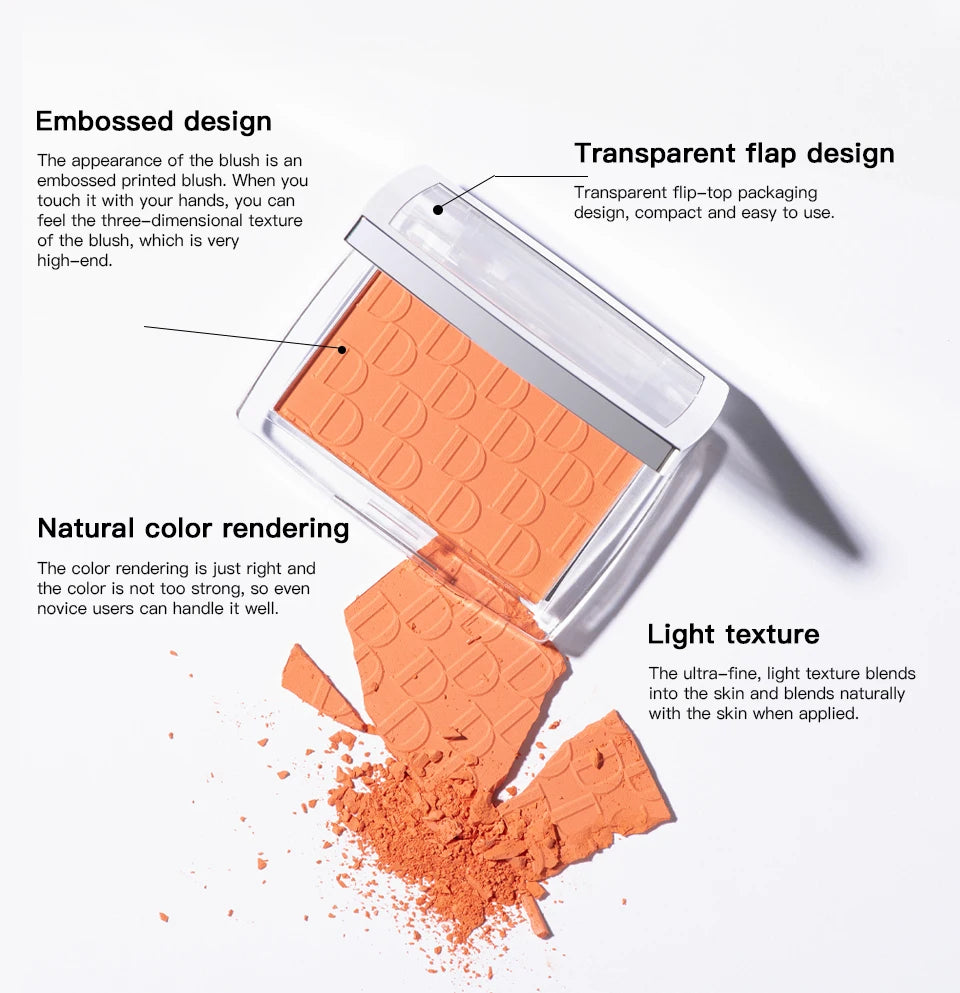 Tidesmit waterproof blush matte cheek tint for natural face contouring and bright makeup finish