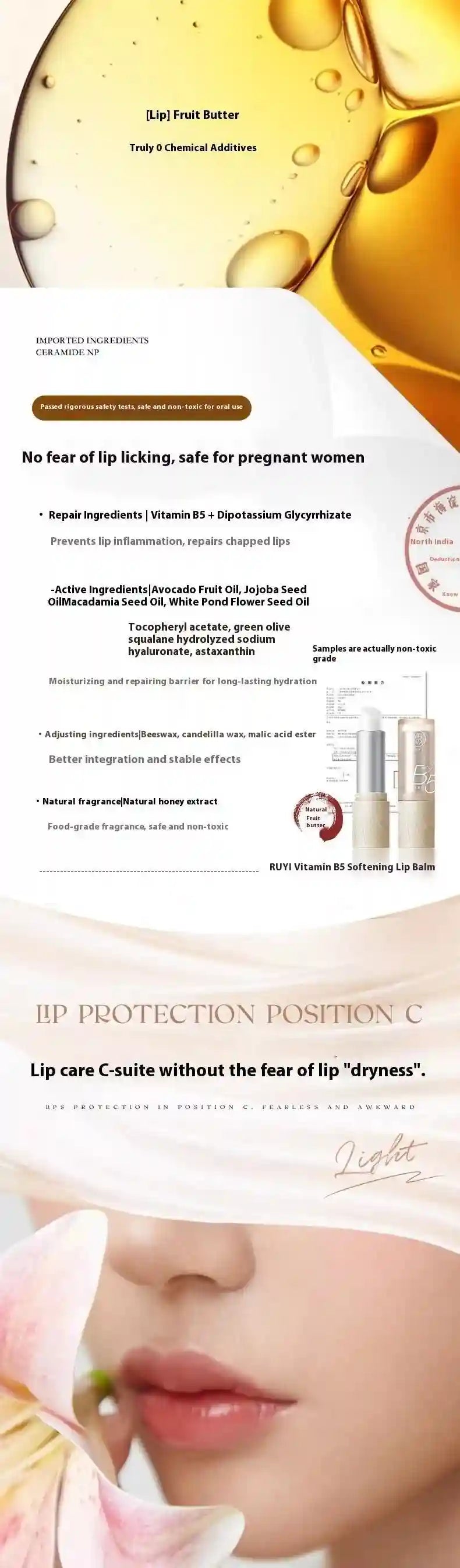 Moisturizing Lip Balm - Nourishing Lip Treatment for Chapped Lips Lip Care Tidesmit