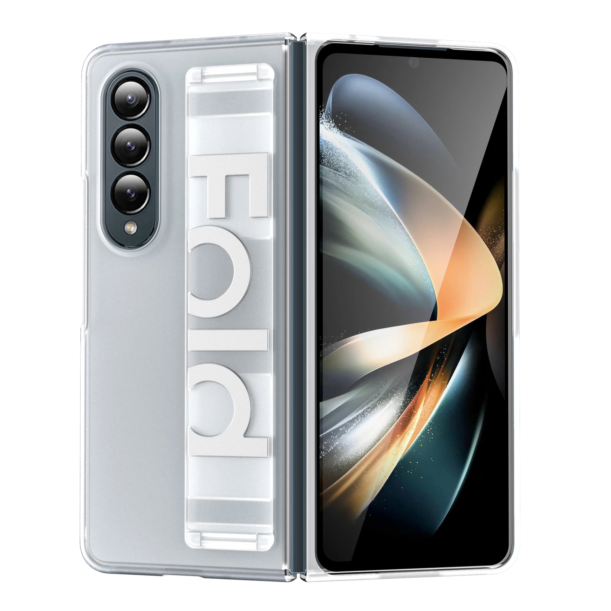 Samsung Galaxy Z Fold Slim Case - Shock-Absorbing Matte Cover Frosted Clear Tidesmit