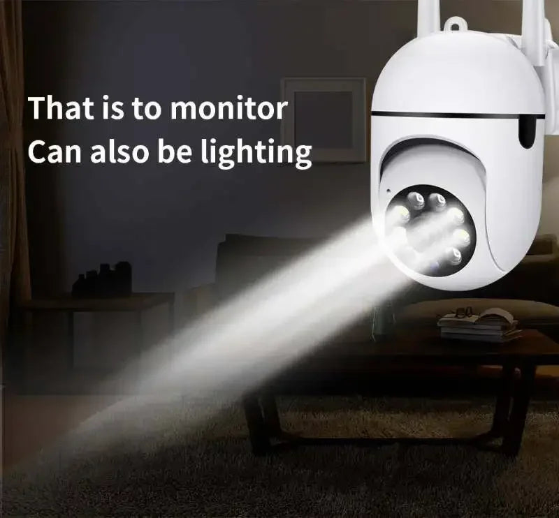 V380 pro WiFi IP Camera 4X Zoom Indoor Surveillance Camera Color Night Vision Human Detection Security CCTV Camera Baby monitor