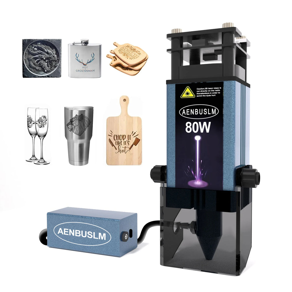 AENBUSLM 40W 80W Laser Engraving Head 450nm Blue Light Laser Module CNC Laser Cutting Machine DIY Engraver Woodworking Tools