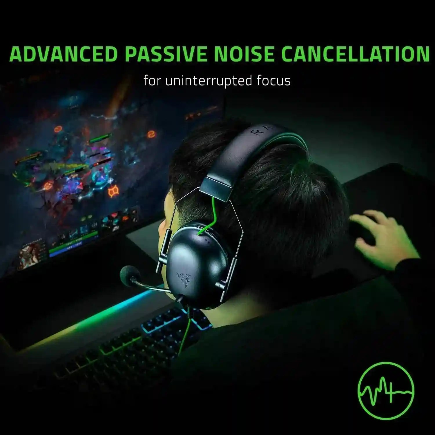 Razer V2 X Wired Esports Headset: 7.1 Surround Sound for PC and Console Tidesmit