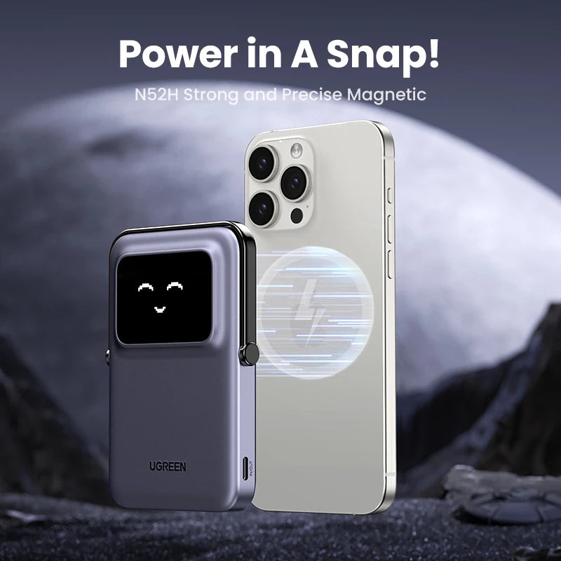 Magnetic Power Bank 10000mAh Wireless Fast Charger with PD Support Tidesmit