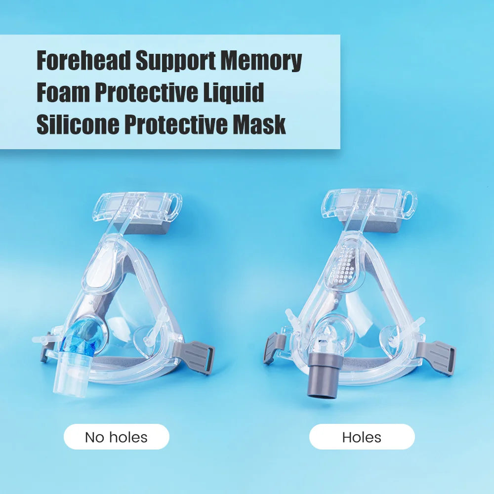 CPAP Mask for Apnea CPAP Auto Breathing Machine Sleep Nasal Full Face Mask with Headgear Anti Snoring Respirator Accessories