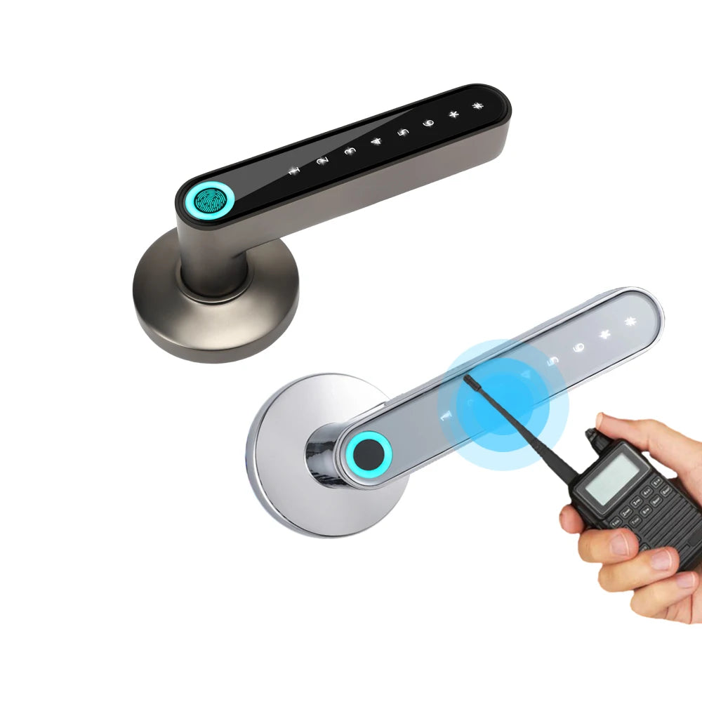 WAFU 016 Smart Lock Fingerprint APP Unlock Keyless Entry Works With iOS/Android Door Bluetooth-Compatible Password Handle Lock
