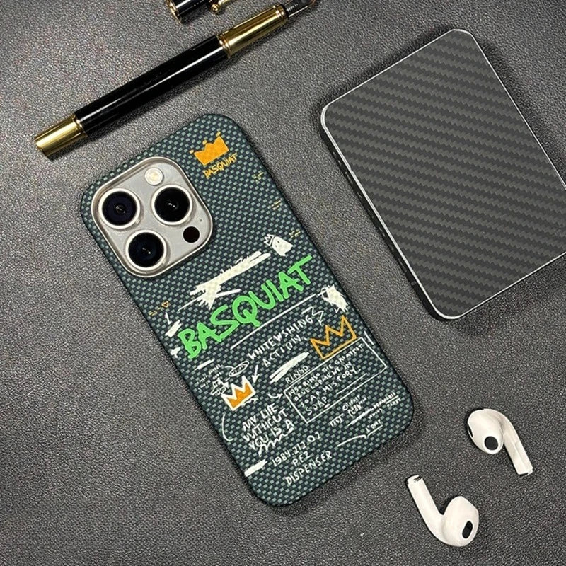 Magnetic Carbon Fiber iPhone Case - Military-Grade Shock Protection Tidesmit