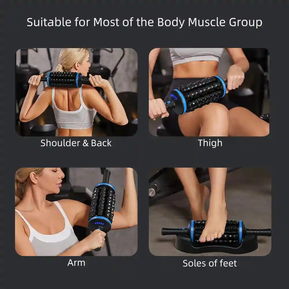 Electric Massage Roller - Deep Tissue Muscle Relief with Heat Therapy Massage Roller Tidesmit