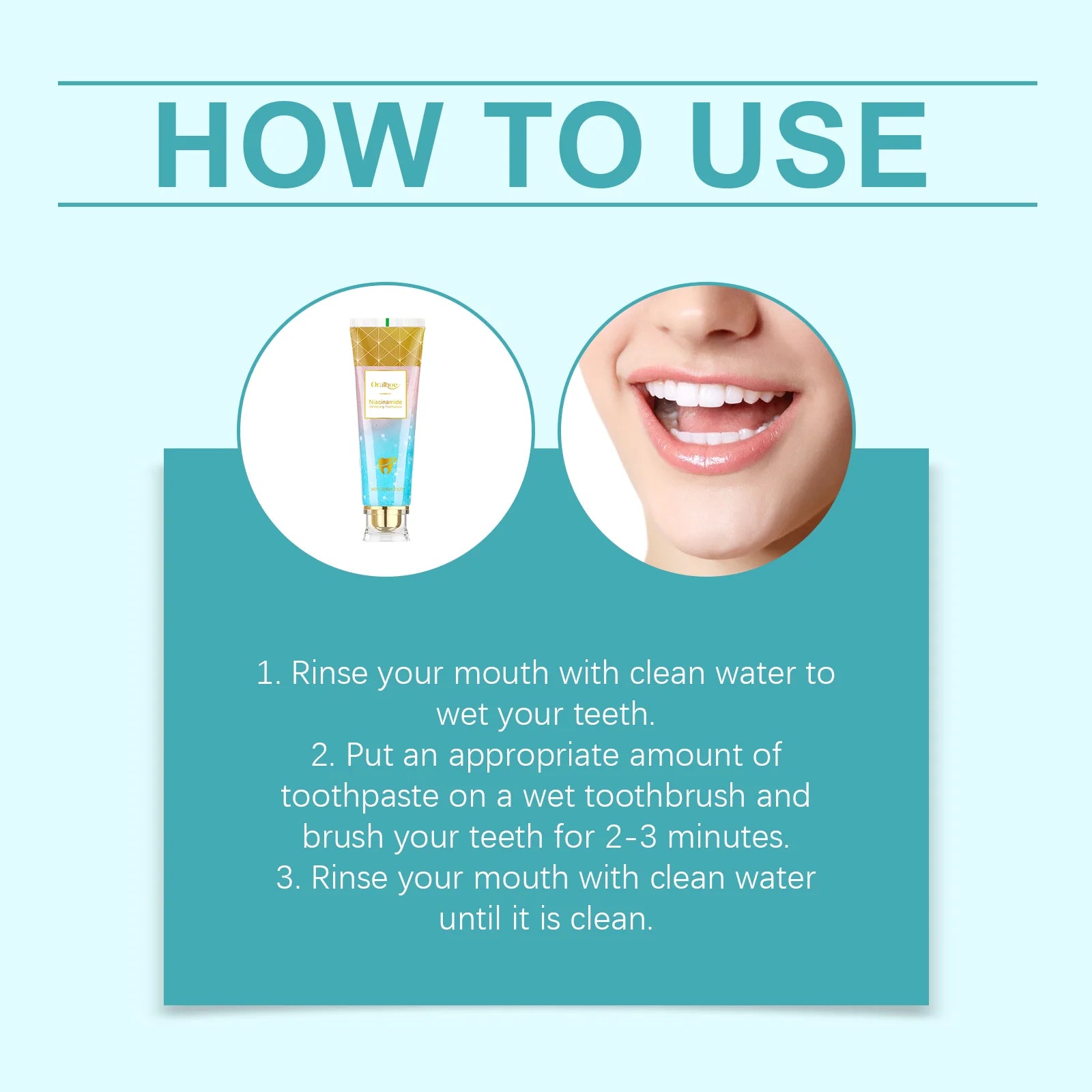 Tidesmit Niacinamide whitening toothpaste for deep stain removal, fresh breath, and soothing oral care.