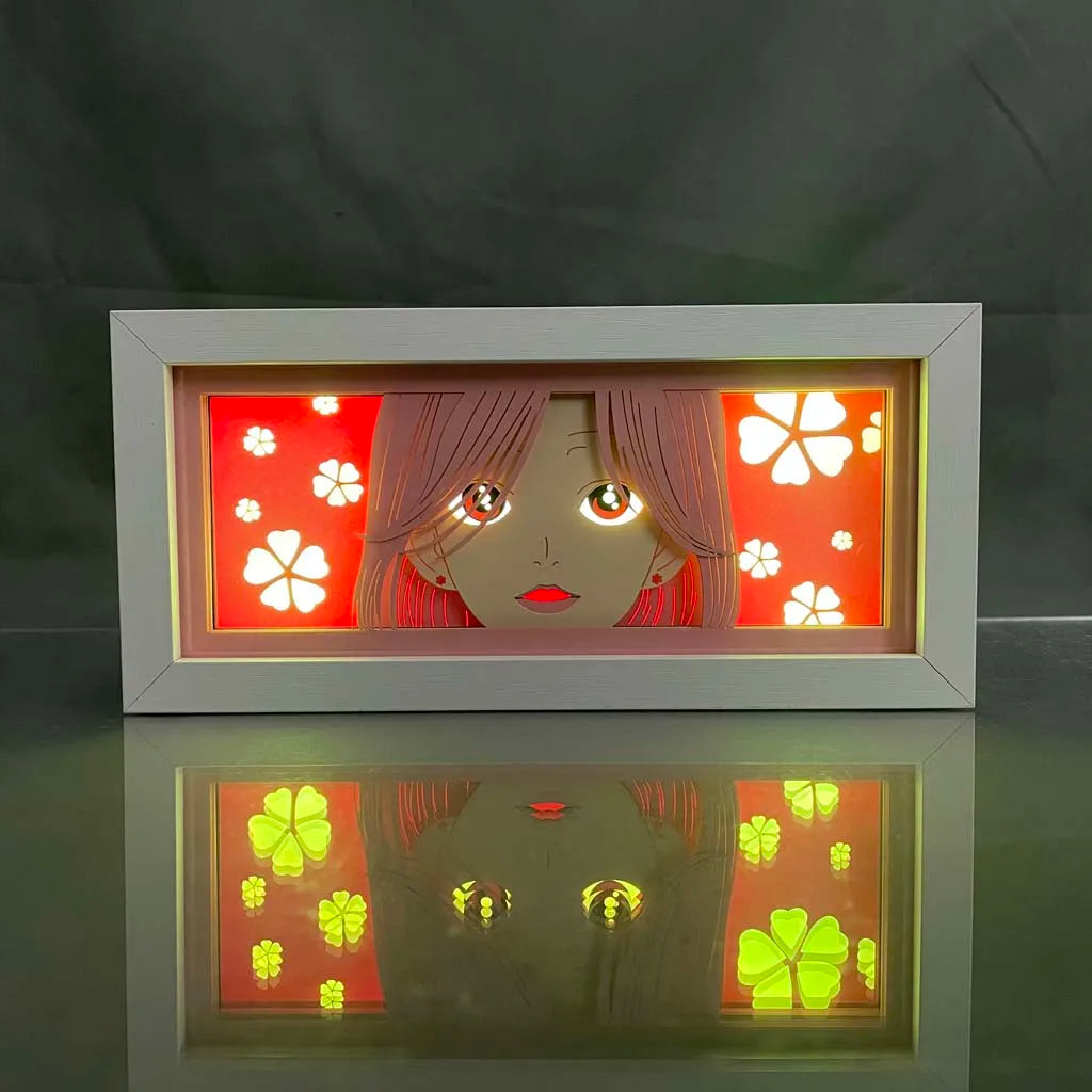 Anime LED Light Box – 3D Paper Cut Night Lamp with Remote Control Tidesmit