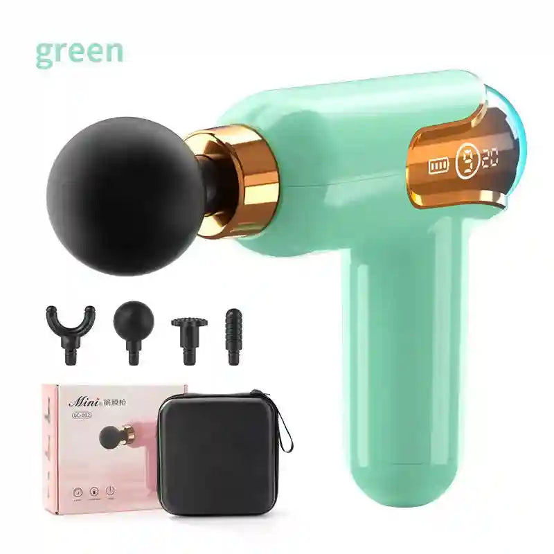 Fascia Gun Deep Tissue Massager - Portable Rechargeable Recovery Tool Fascia Gun green Tidesmit