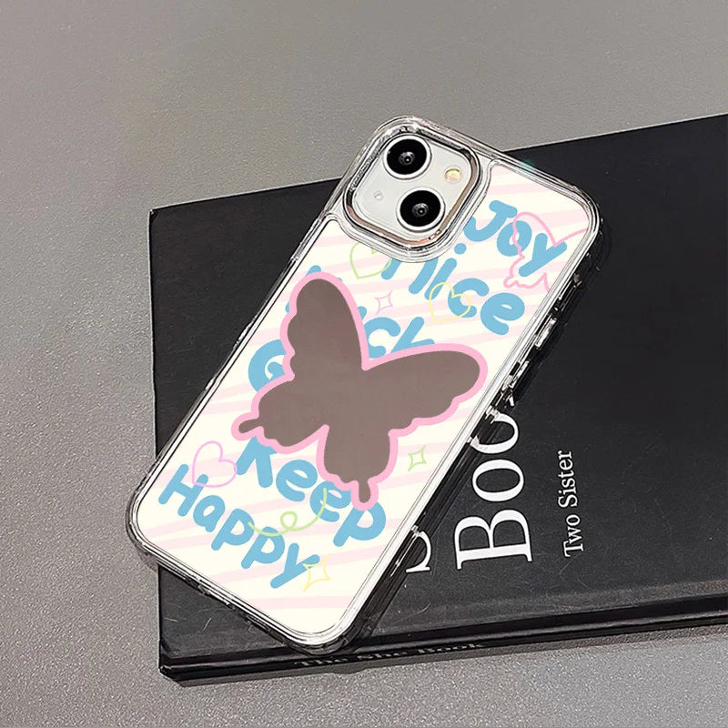 Mirror Phone Case for iPhone 16 Pro Max - Shock-Absorbing Blue Silver Finish SMTWQ061016 Tidesmit