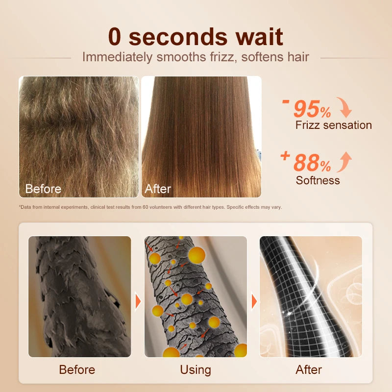 Hair Smoothing Serum | Deep Nourishing Repair Oil for Frizz-Free Shine Scrubs Treatments Tidesmit