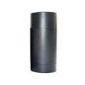 Tidesmit 75g matte black twist-up deodorant container for DIY antiperspirant stick packaging, 75ml frosted tube.