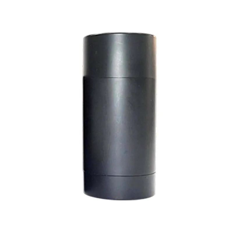 Tidesmit 75g matte black twist-up deodorant container for DIY antiperspirant stick packaging, 75ml frosted tube.