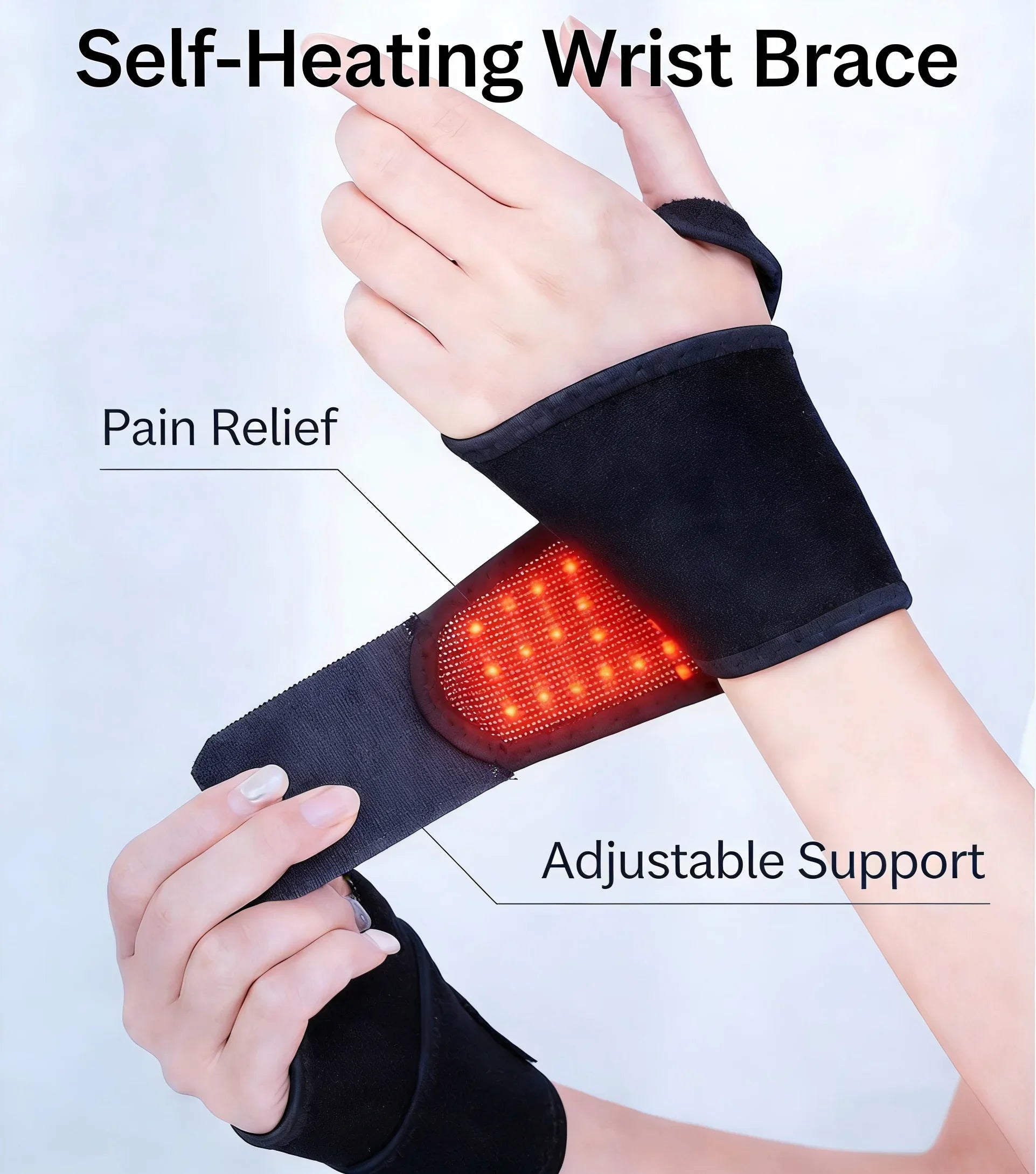 Adjustable Compression Wrist Support Brace Breathable & Comfortable Wrist Brace for Daily Wear Wrist Brace with Adjustable Strap