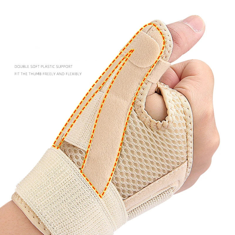 1Pc Thumb Support Brace Adjustable Wrist Thumb Stabilizer Immobilizer Trigger Thumbs Support Braces Flexible Splint Wrist