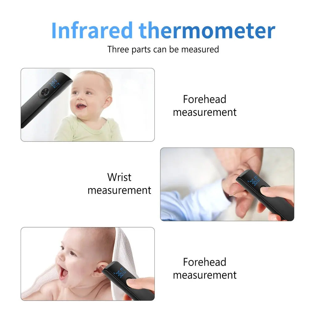 Digital Infrared Thermometer Forehead Body Non-Contact Fever Thermometers Or Medical Portable Finger Pulse Oximeter Blood Oxygen