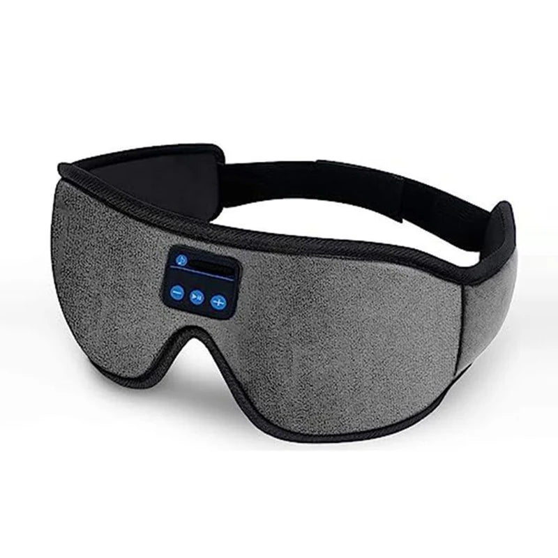 Bluetooth Sleeping Headphones Eye Mask – Soft Wireless Headband for Sleep Gray Tidesmit