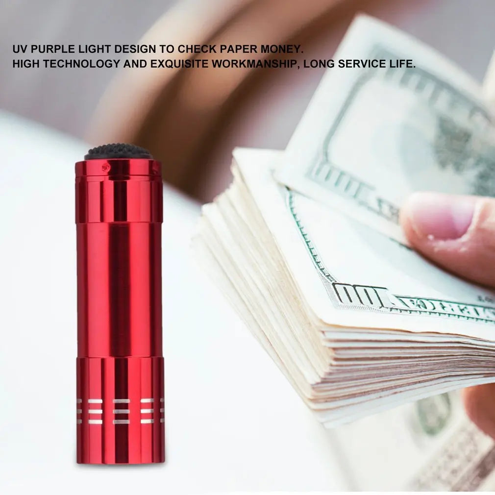UV LED Flashlight 9 Light Aluminum Torch - Portable Inspection Tool Tidesmit