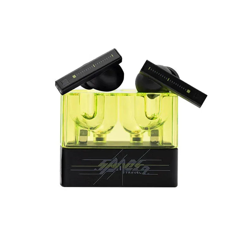 MOONDROP Space Travel 2 earphone HiFi Noise-Canceling TWS wiress Bluetooth 6.0 ANC Low-latency Game Mode SBC/AAC gaming headset Space Travel2 Black Tidesmit