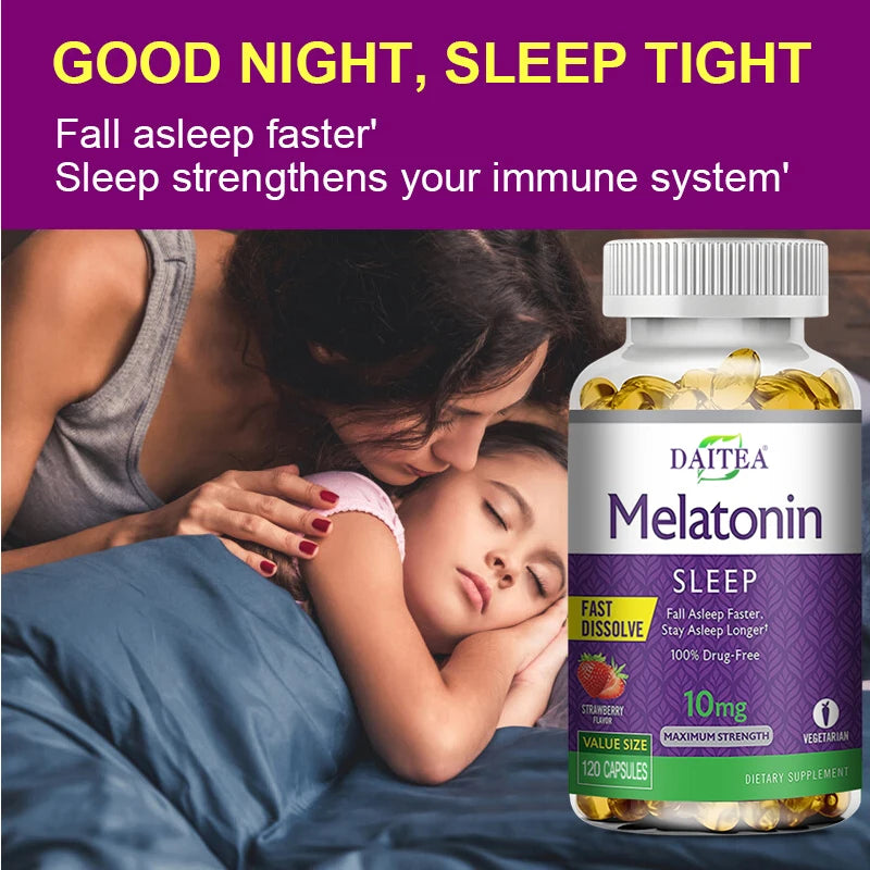 Daitea Sumian Capsules-Melatonin, improve memory sleep, improve insomnia, improve mood, enhance immune system and anti-oxidation