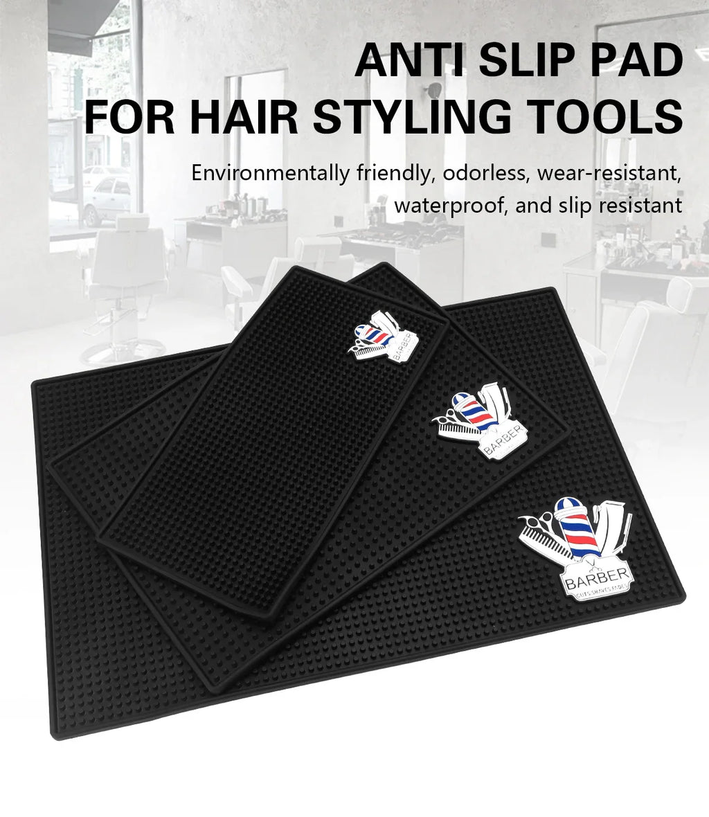 Barber Station Mat - Heat Resistant Non-Slip Tool Pad | Tidesmit Massage Chairs Tidesmit