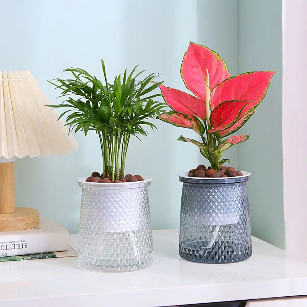 Self Watering Plant Pot Practical Plastic Visible Water Level Flower Pot Garden Supplies Hydroponic Planter
