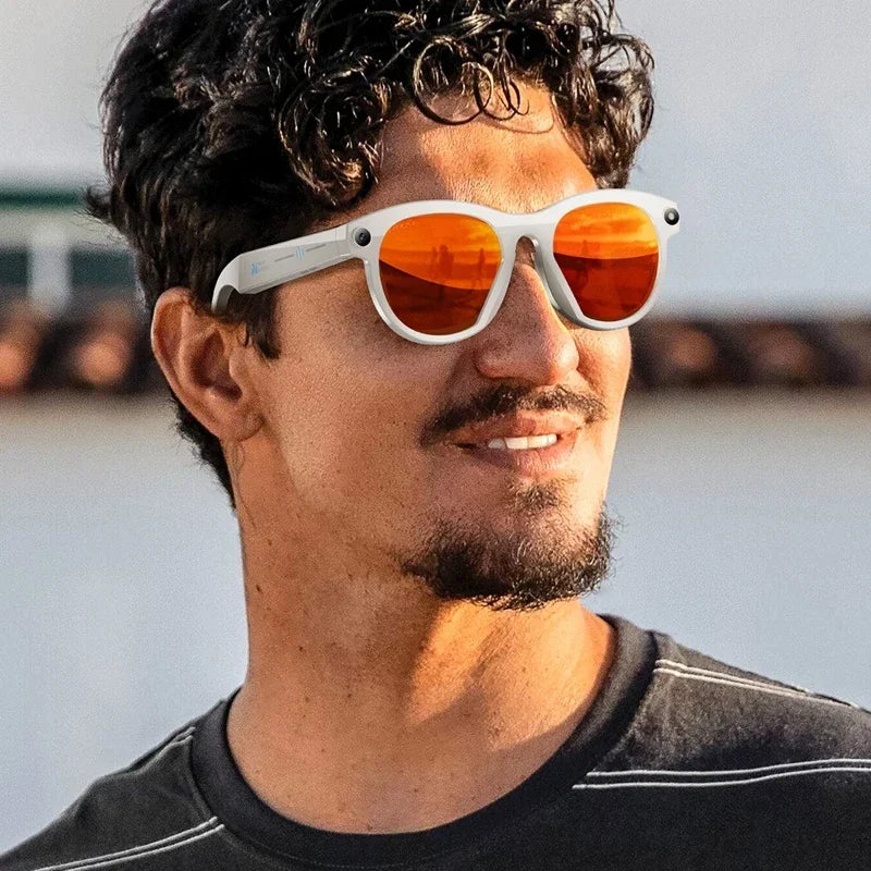 AI Smart Glasses with Bluetooth Calling & Real-Time Translation - Black Tidesmit