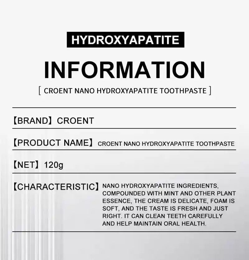 Tidesmit 7.5% hydroxyapatite probiotic whitening toothpaste for enamel repair and fresh breath 120g