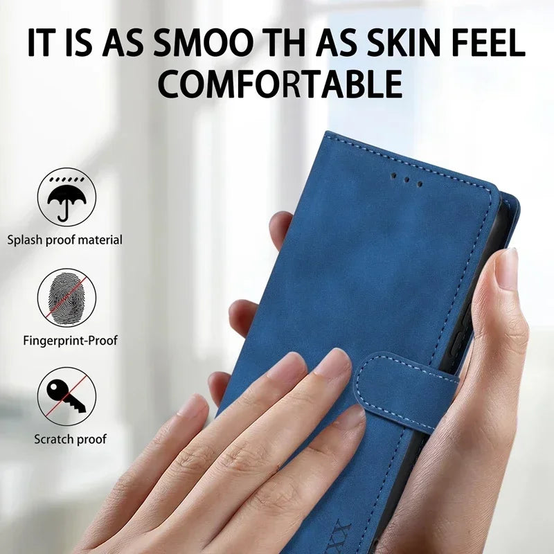 Redmi Note Wallet Case - Shock-Absorbing Leather Flip Cover Tidesmit