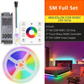 WS2811 COB RGBIC LED Strip DC24V 5M 10M 20M 30M RGB IC Horse Running Water Flowing Lights Tape Diode Ribbon Room Decoration Lamp