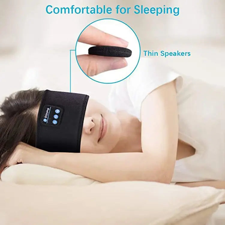 Bluetooth Sleep Headband Wireless Headphones - Breathable Fabric (Gray/Black) Tidesmit