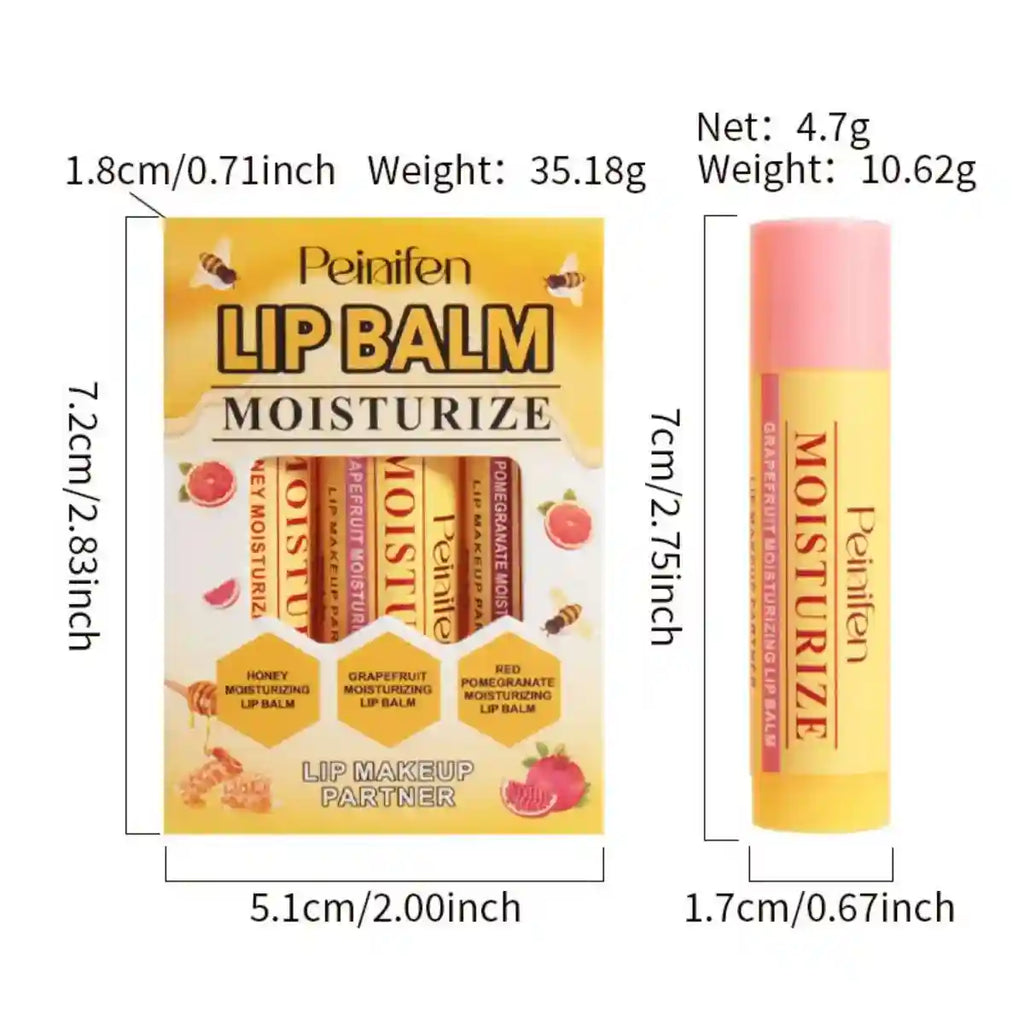 Natural Lip Balm Set: Hydrating Plant-Based Lip Care by Tidesmit Lip Care Tidesmit