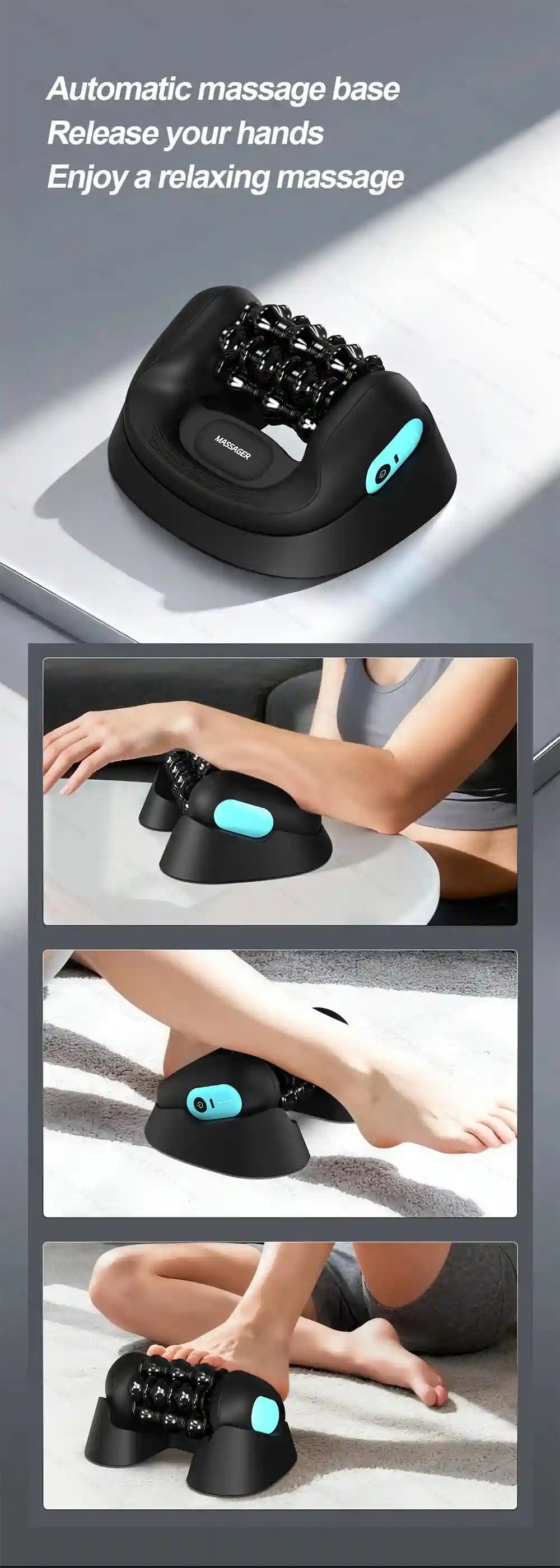 Electric Massage Roller for Deep Tissue Muscle Recovery | Tidesmit Massage Roller Tidesmit
