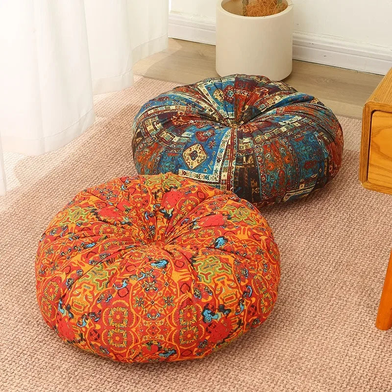 Bay Window Tatami Mats Futon Pumpkin Mats Multi-colored Cushions Thickened Lazy Butt Mats Chair Cushion  Floor Cushion Futon