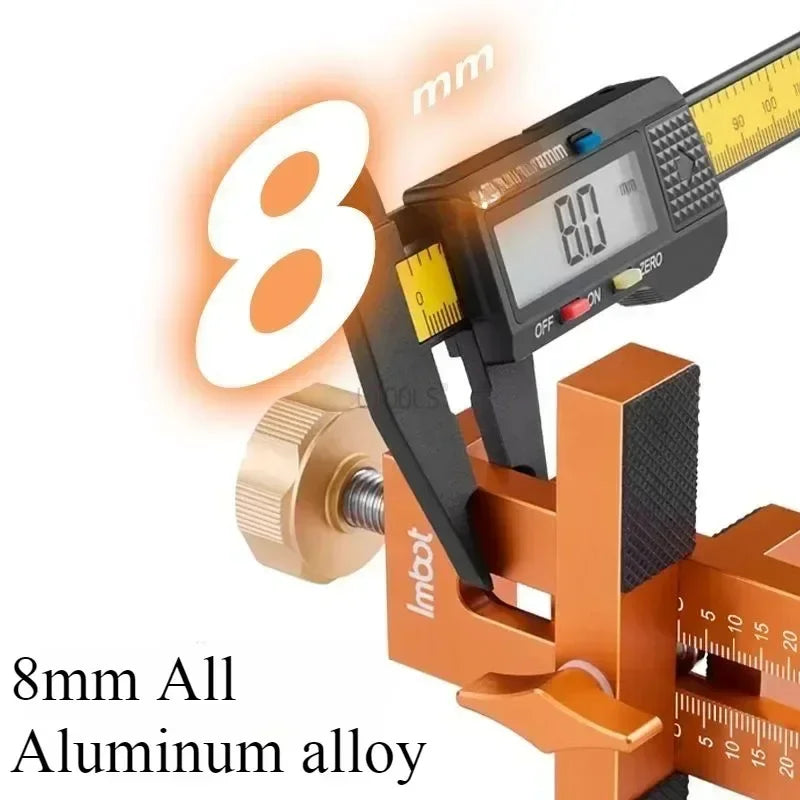 Wardrobe Cabinet Door Panel and Rebounder Punched Mounting Jig Woodworking 10mm Doweling Drilling Guide Locator Installing Clip