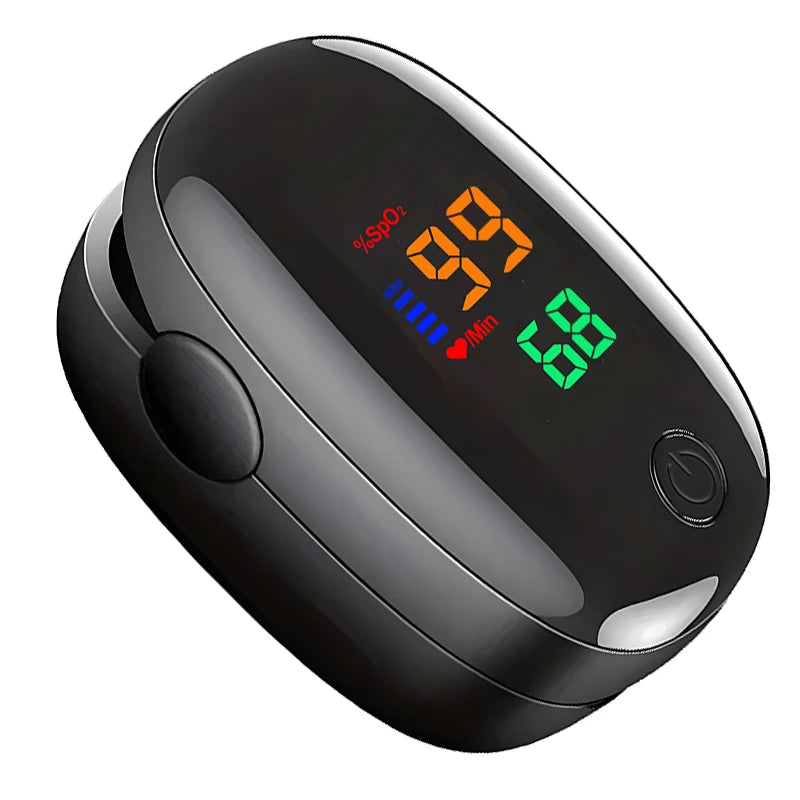 Finger Pulse Oximeter OLED Blood Oxygen Saturation Heart Rate Monitor Oxymeters Medical With Respiratory Digital Oximeter