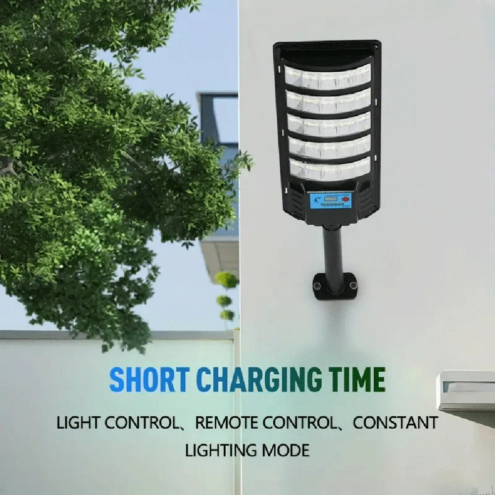 Super Bright Solar Light, 288 LED Outdoor Dusk To Dawn Solar Street Light, Road Area Lamp Waterproof Backyard Security Lighting
