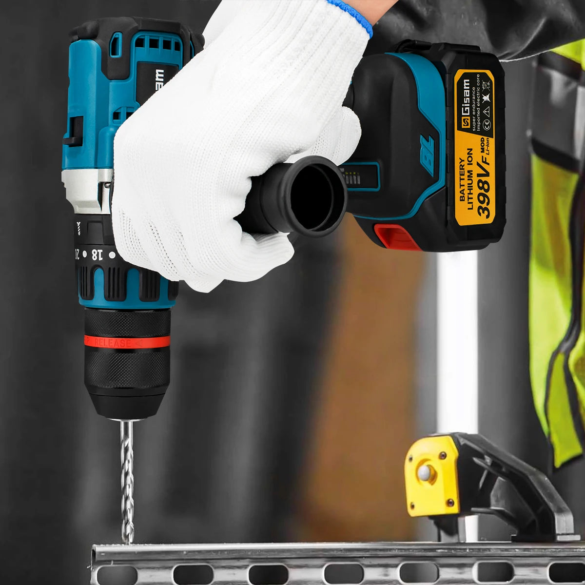 13mm 480N.M Brushless Electric Impact Drill Cordless Drill Electric Screwdriver DIY Driver Power Tool for Makita 18V Battery Pin