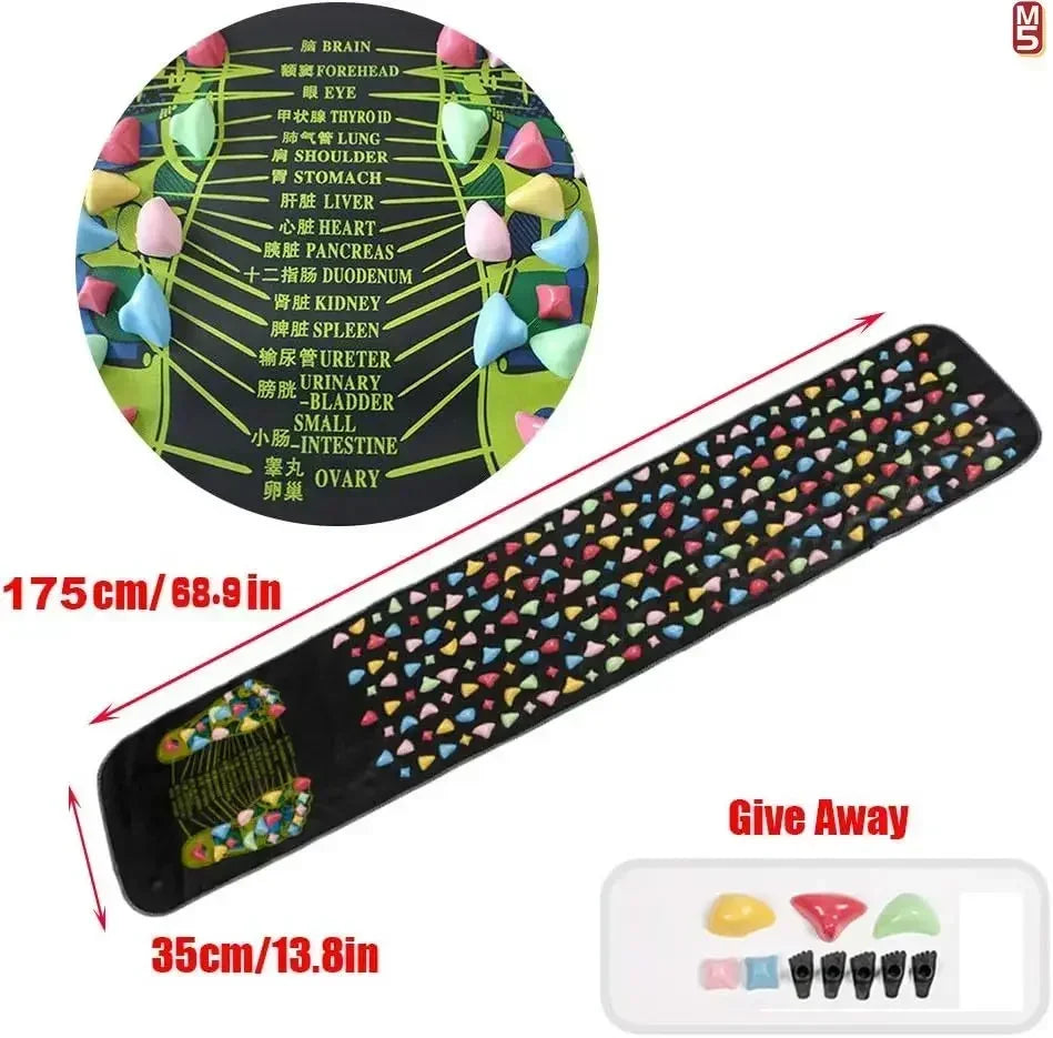 Acupressure Foot Reflexology Mat for Deep Tissue Muscle Relief Body Shaping Massage Equipment Tidesmit