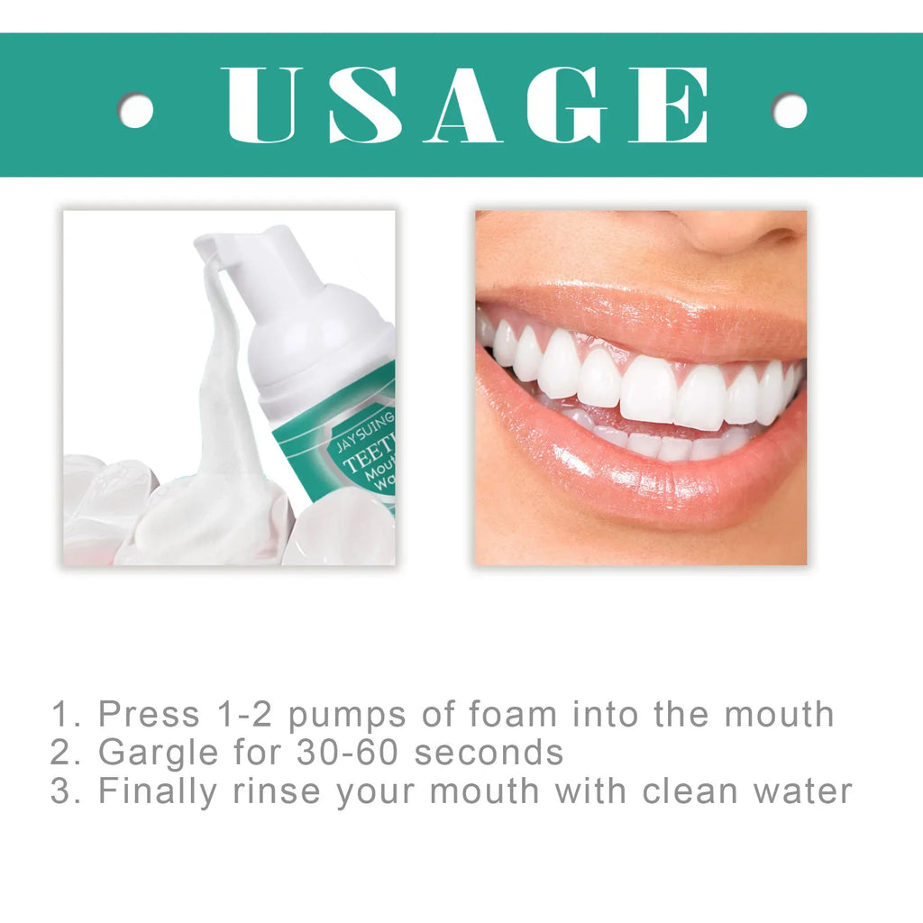 Tidesmit teeth cleansing mousse for plaque removal, stain whitening, and gum repair oral hygiene foam treatment