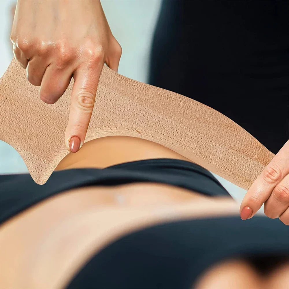 Wooden Lymphatic Drainage Massager Tool for Targeted Body Contouring Back Massage Instrument Tidesmit