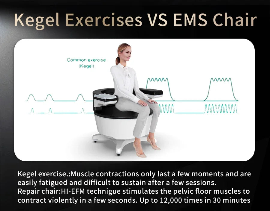 EMS Pelvic Floor Chair with Heat Massage – Tidesmit Wellness Seat Massage Chairs Tidesmit