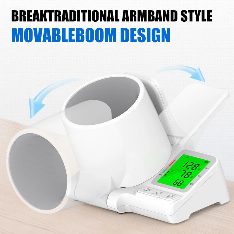 AiQUE Clinic Blood Pressure Monitor Automatic Tunnel Tonometer Digital Upper Arm Sphygmomanometer Tensiometer BP Machine Pulse