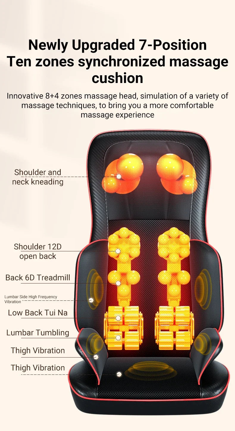 Tidesmit Electric Massage Chair for Neck and Back Pain Relief - 220V EU Massage Chairs Tidesmit