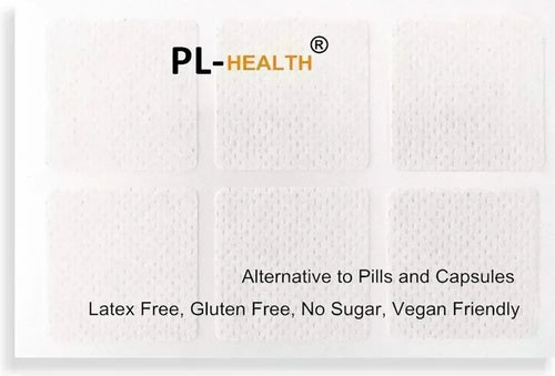 PL-Health white immune support supplement patch, pack of 6, an alternative to pills and capsules.