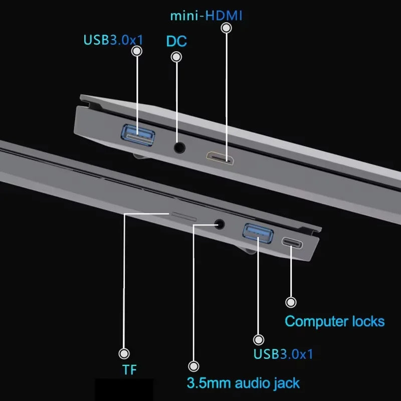 Intel Core i9-9900 Laptop PC Computer Windows 11 16GB RAM 1TB M.2 SSD Notebook Backlight Fingerprint Office Study Gaming Laptops