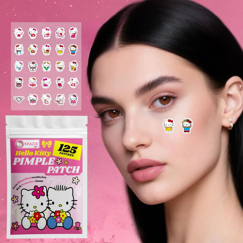 Hello Kitty acne patch pack with cute cat design, 125 count
