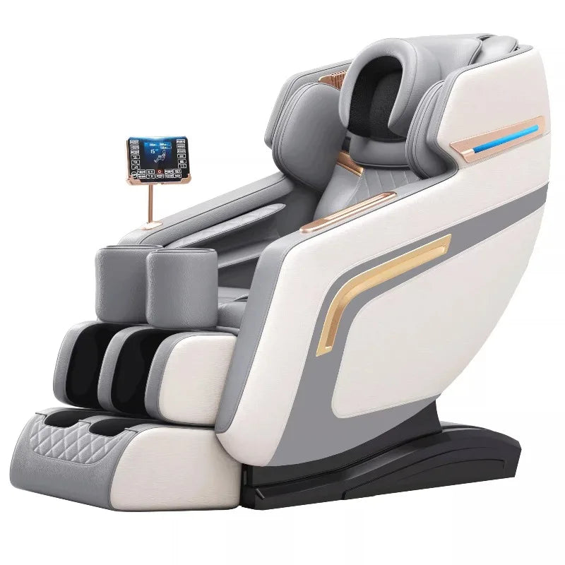 4D Zero Gravity Full Body Massage Chair - Coffee Premium Ergonomics Massage Chairs Tidesmit